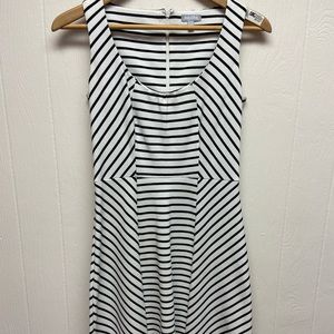 Black and white party dress